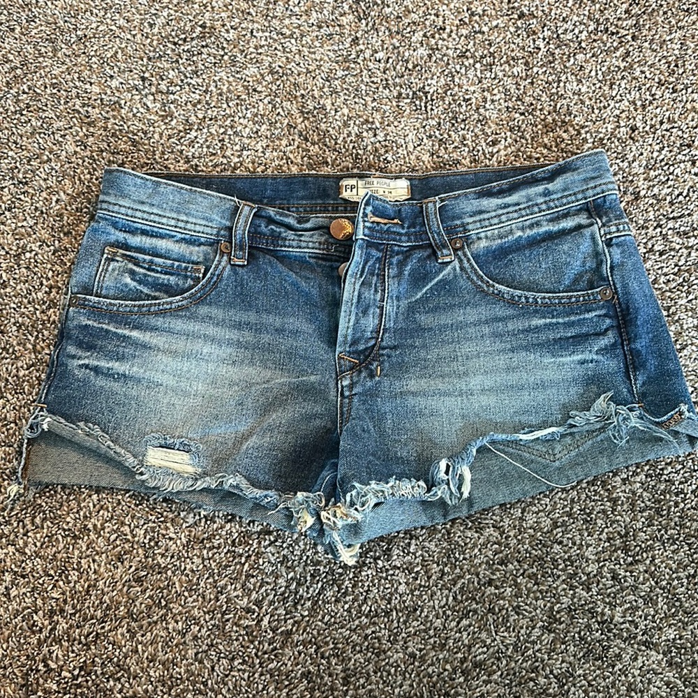 Free People denim shorts
